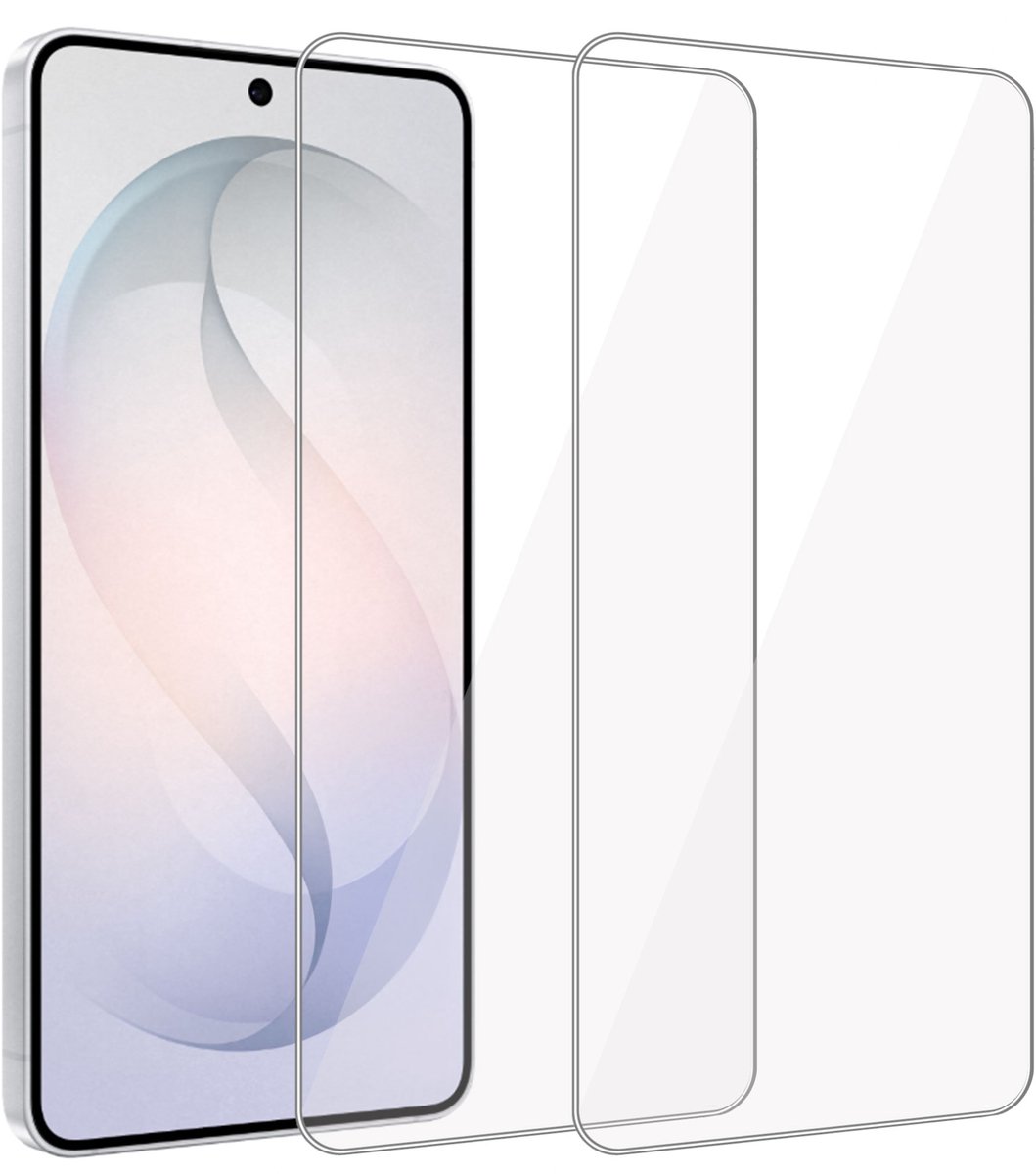 2x Screenprotector geschikt voor Samsung Galaxy S26 FE - Volledige Dekking - Gehard Glas geschikt voor Samsung Galaxy S26 FE