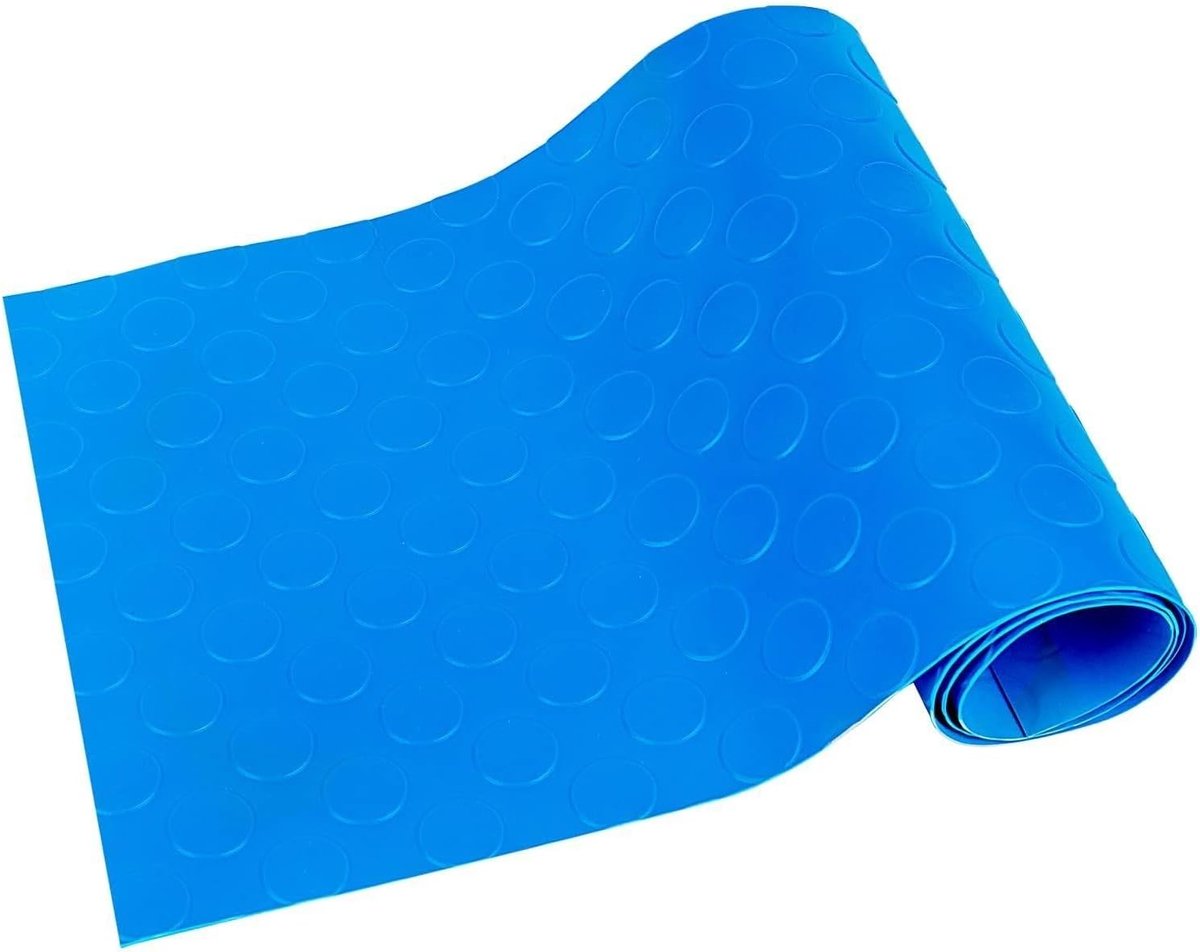 Antislip Zwembadladder Mat, 90 x 23 cm, Beschermmat voor Zwembadtrappen en Ladders, Blauw, Rectangular, Duurzaam en Veilig