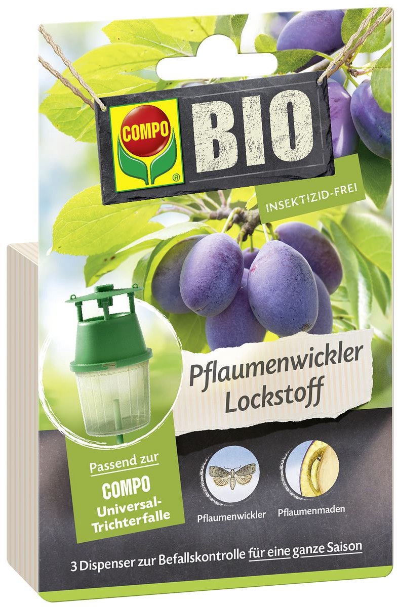 COMPO Bio pruimenmot lokstof 3 dispensers