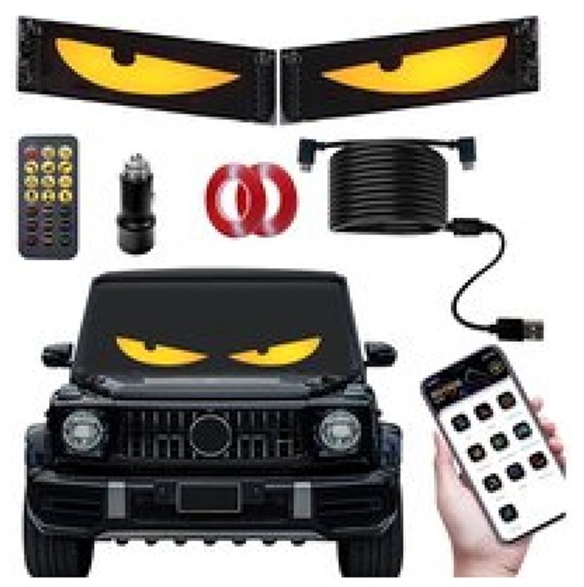 Hoge kwaliteit evil eyes - LED-Ogen voor Vrachtwagen - 2 delig - Flexibele LED-Ogen Verlichting voor Auto'S en Vrachtwagens