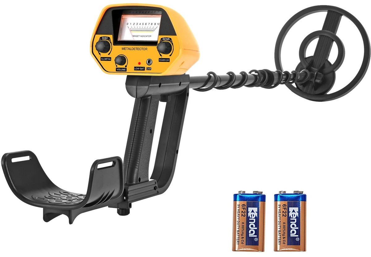Nyoz metaaldetector - Metaaldetector voor kinderen - Waterdichte zoekspoel - 15 cm detectiediepte - Verstelbaar 78 - 108 cm