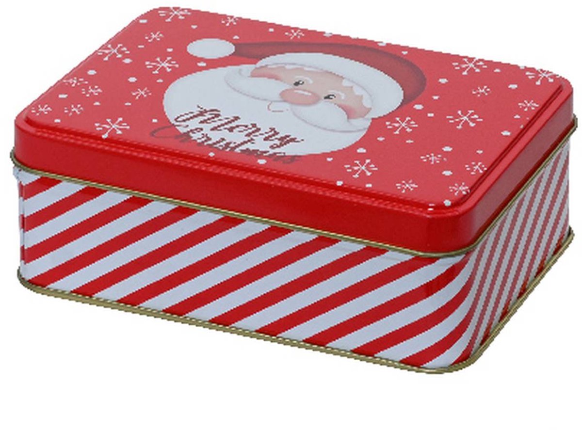 Kaemingk kerstblik Kerstman Merry Christmas rood-wit 12,5 x 8,5 cm