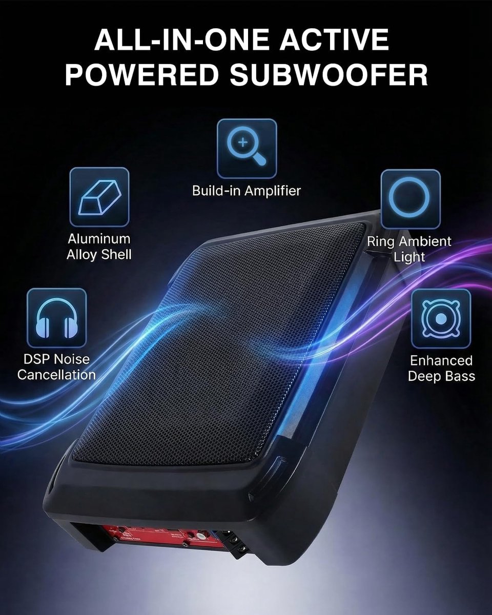 Underseat Subwoofer - Auto Versterking - Speakers - soundboost – foto 6