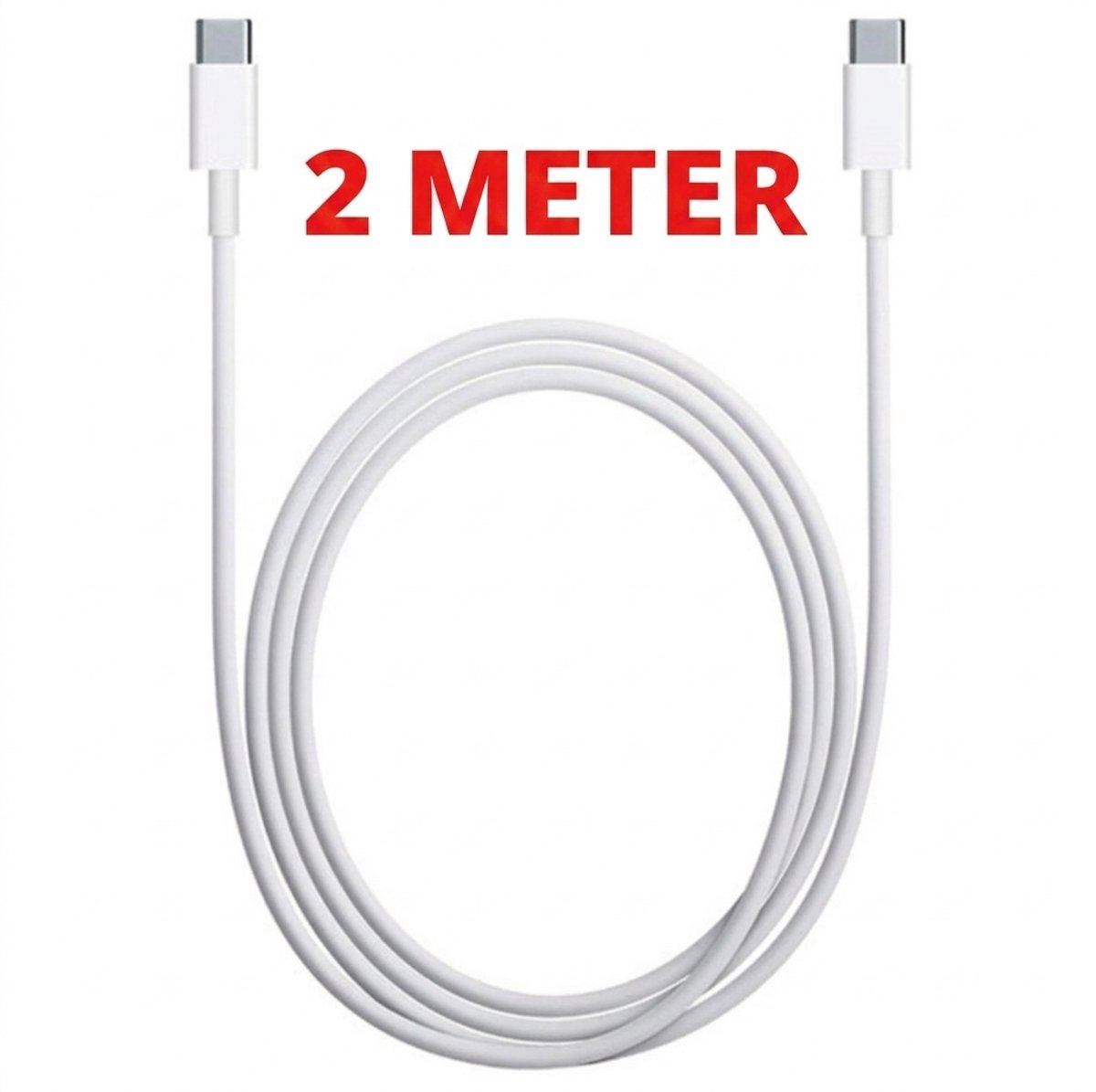 Originele Apple - USB-C naar USB-C - Oplaadkabel - 2 Meter - 60W Snelladen - Wit