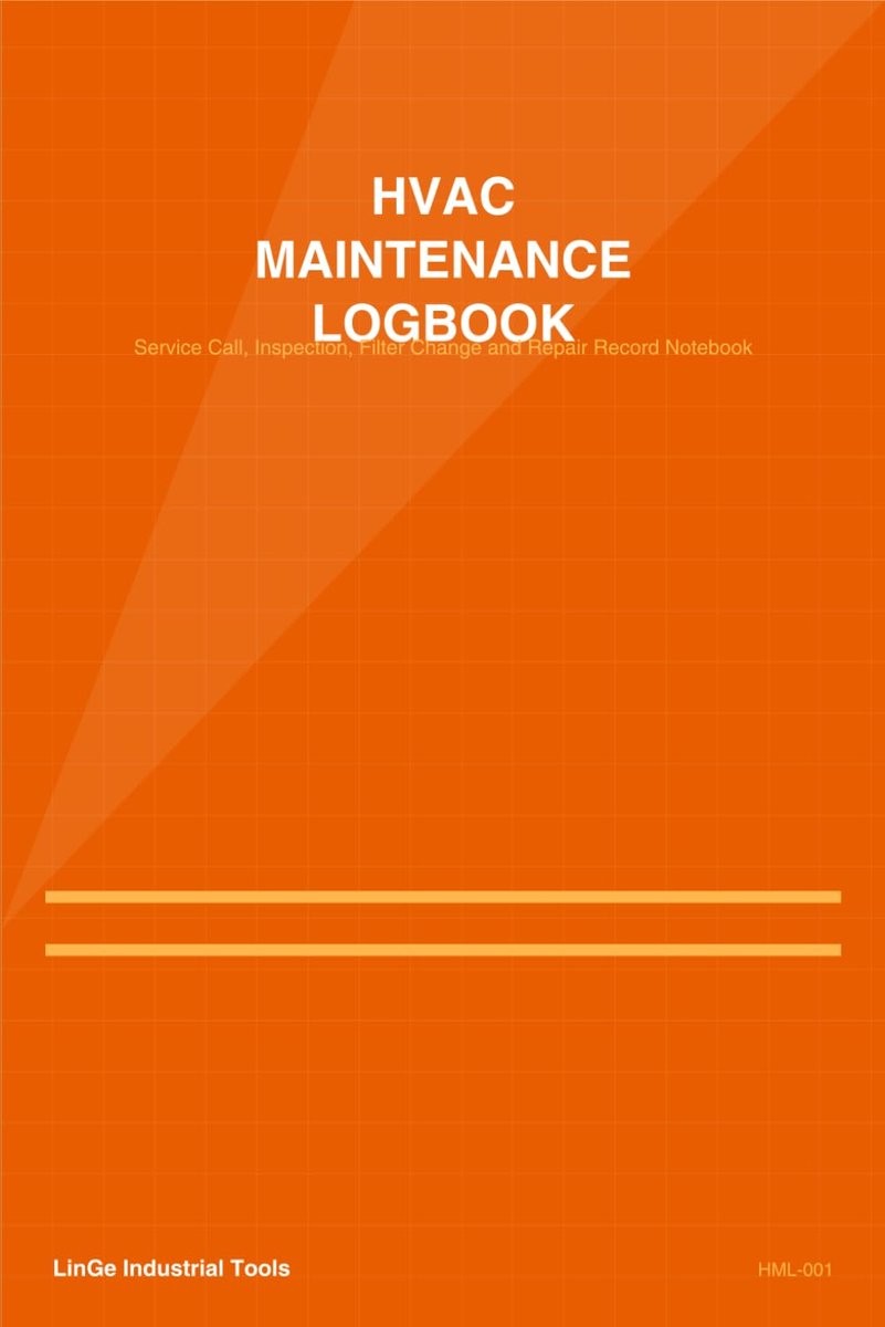 HVAC Maintenance Logbook: Service Call, Inspection, Filter Change and Repair Record Notebook - ShopVlot