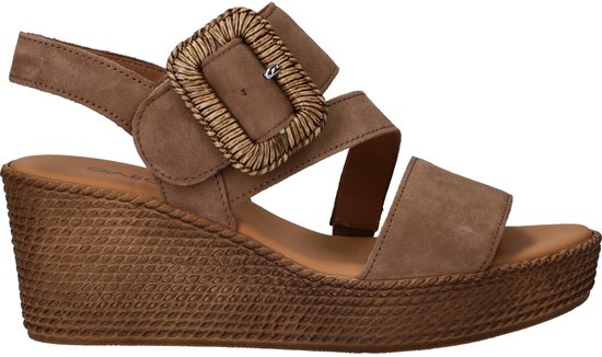 Gabor 771 Sandalen - Met Sleehak - Dames - Taupe - Maat 39