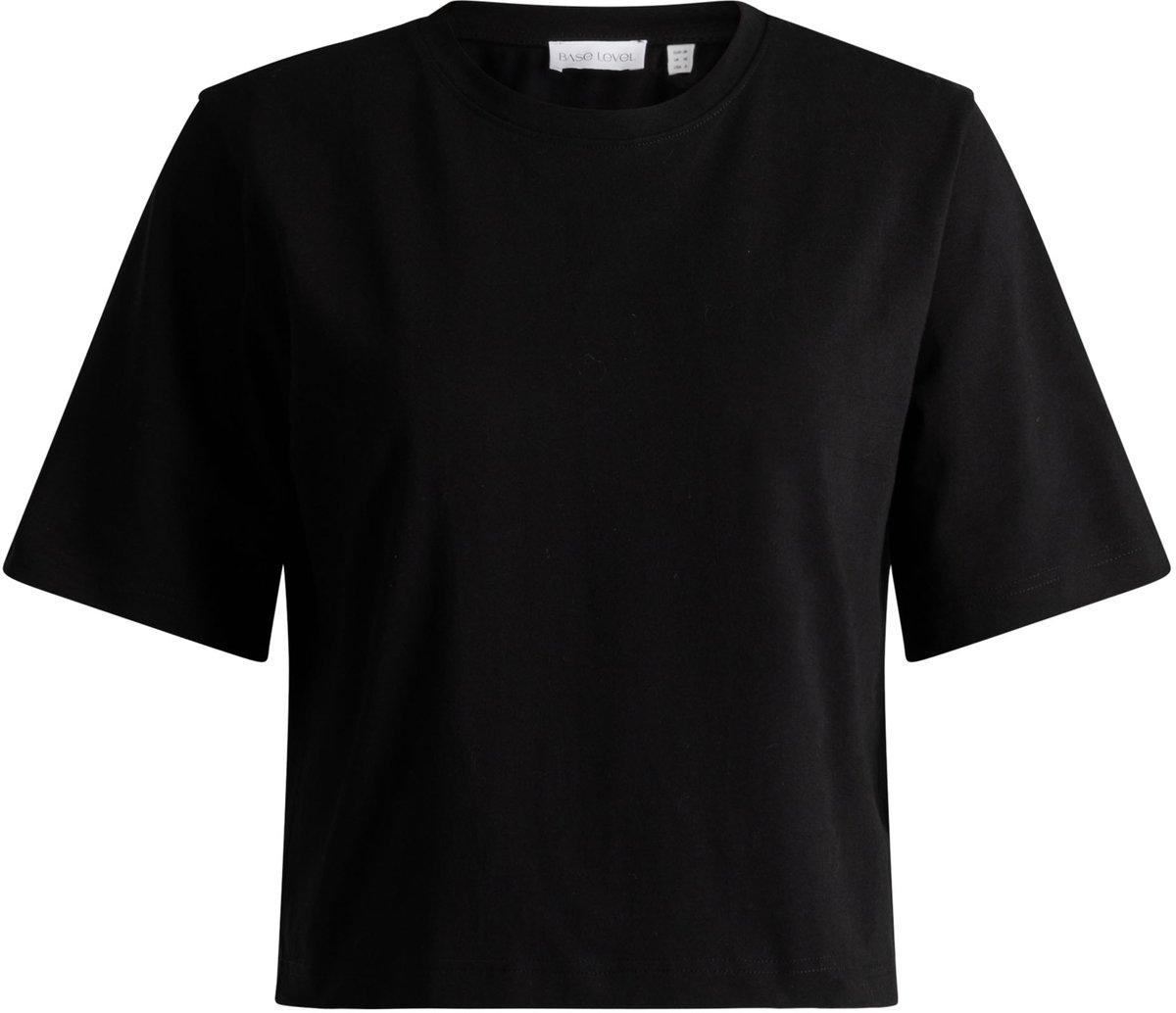 BASE LEVEL CURVY Noana Tops - Black - maat 1(48)