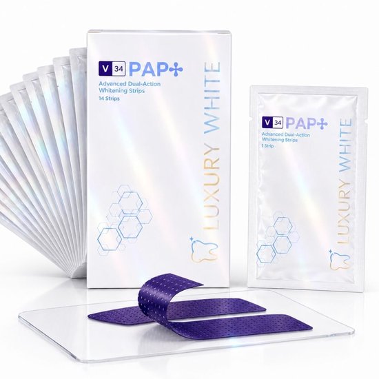 Luxury White - V34 X PAP+ Whitening Strips