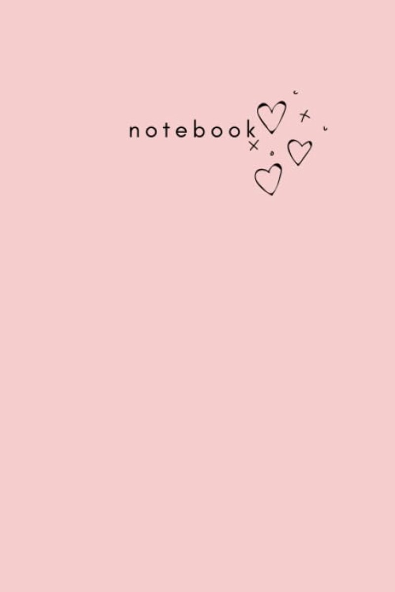 Light Pink Notebook: Simple Pastel Pink Notebook, Plain Light Pink Journal, Diary (110 Pages, Blank, 6 x 9): (Heart - ShopVlot