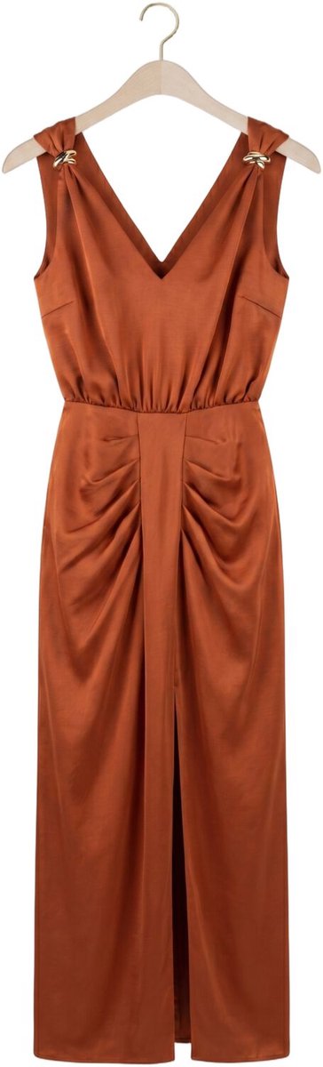 DANTE6 Dante6-marcia Satin Maxi Dress Dames - Jurk - Oranje - Maat 40