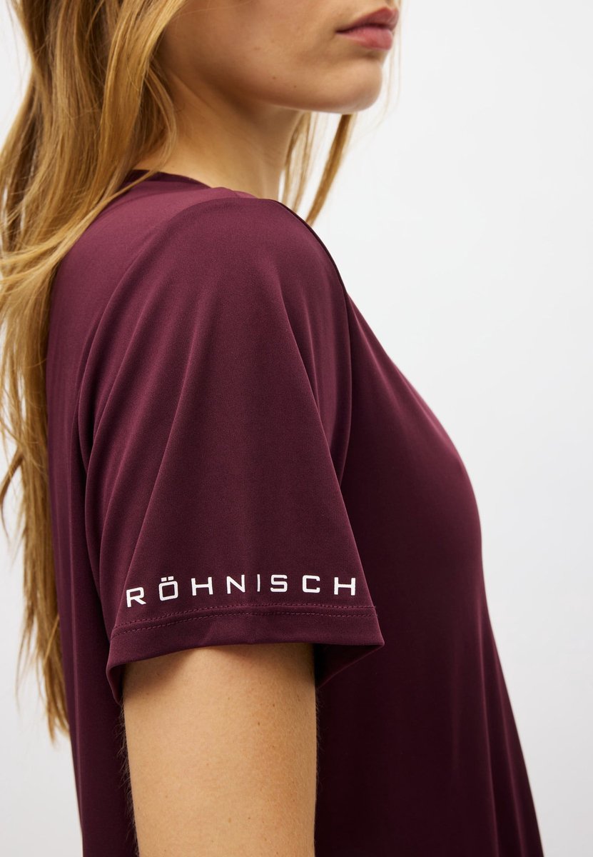 RÖHNISCH - Team Logo Tee - Training t-shirt korte mouw dames - Paars