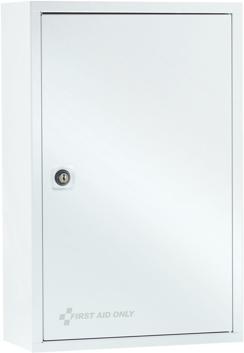 First Aid Only- EHBO-kast DIN 13169 Set B - Wit gelakt metaal - Afsluitbaar - 300x140x460 mm - AC-P10201-3169