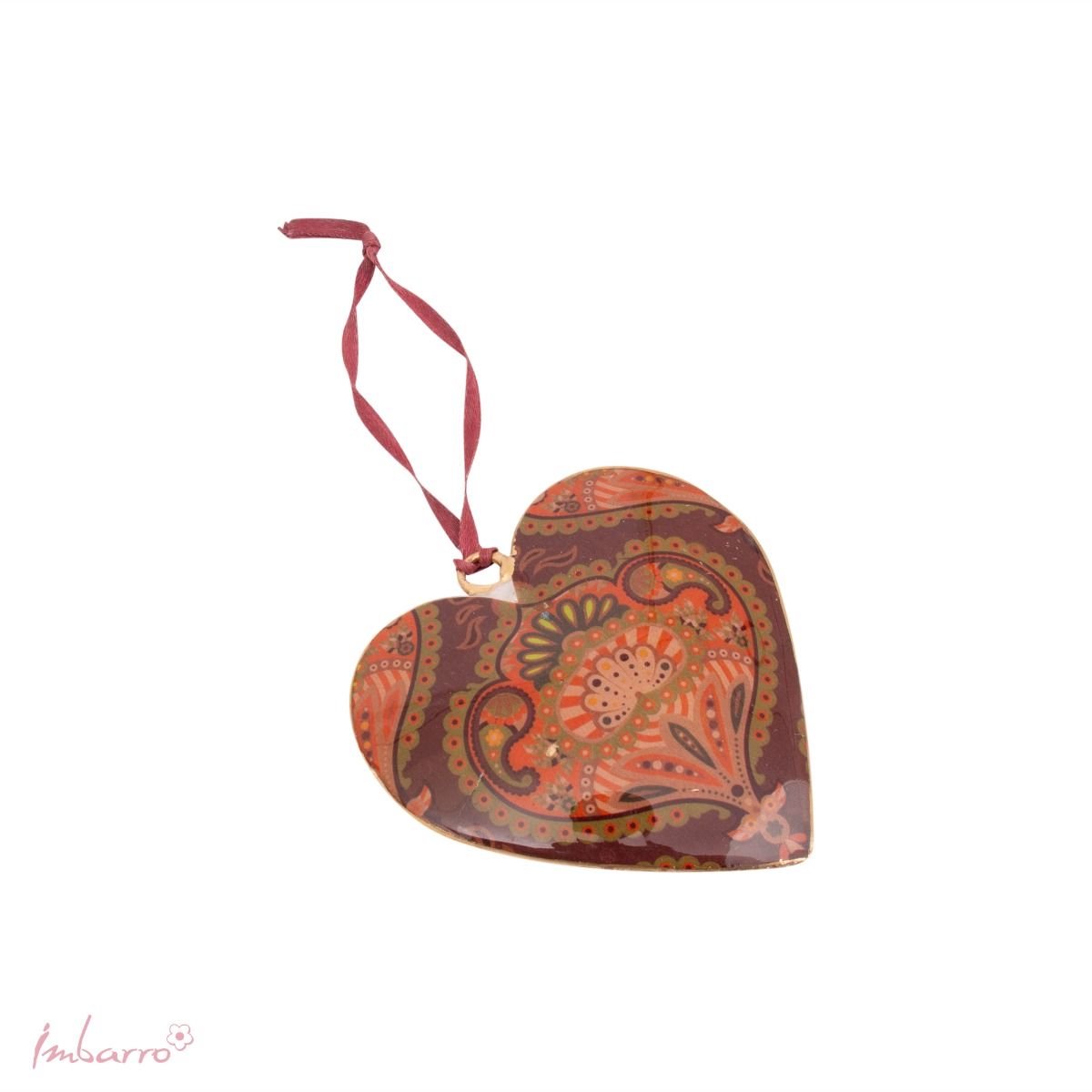Imbarro Home & Fashion - Hangertjes Hearts Flowers, set van 3 - Multi - 8 X 8 cm