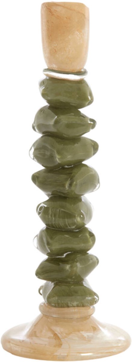 Massief glazen kandelaar Moss Green van Light & Living