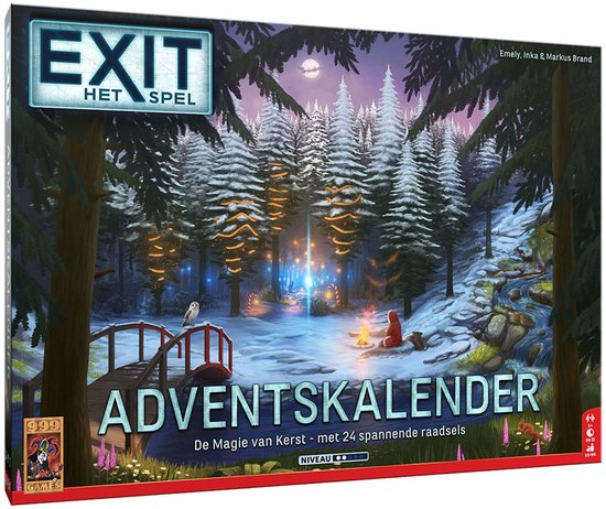 999 Games - Exit Adventskalender: De Magie van Kerst - Breinbreker - Escape Room Spel