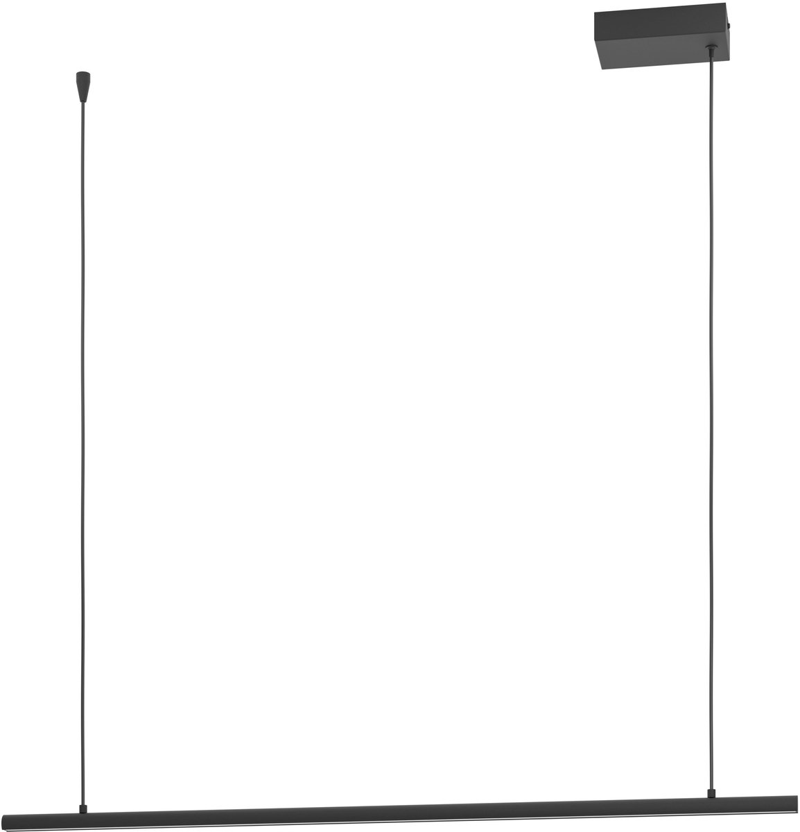 EGLO Flatron-Z Hanglamp - 100,5 cm - Zwart - Instelbaar RGB & wit licht - Dimbaar - Zigbee