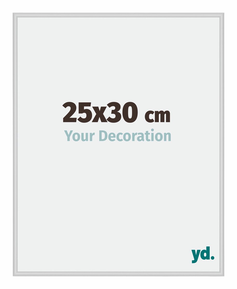 yd. Your Decoration - Fotolijst 25x30 cm - Aluminium - Zilver Mat - Miami