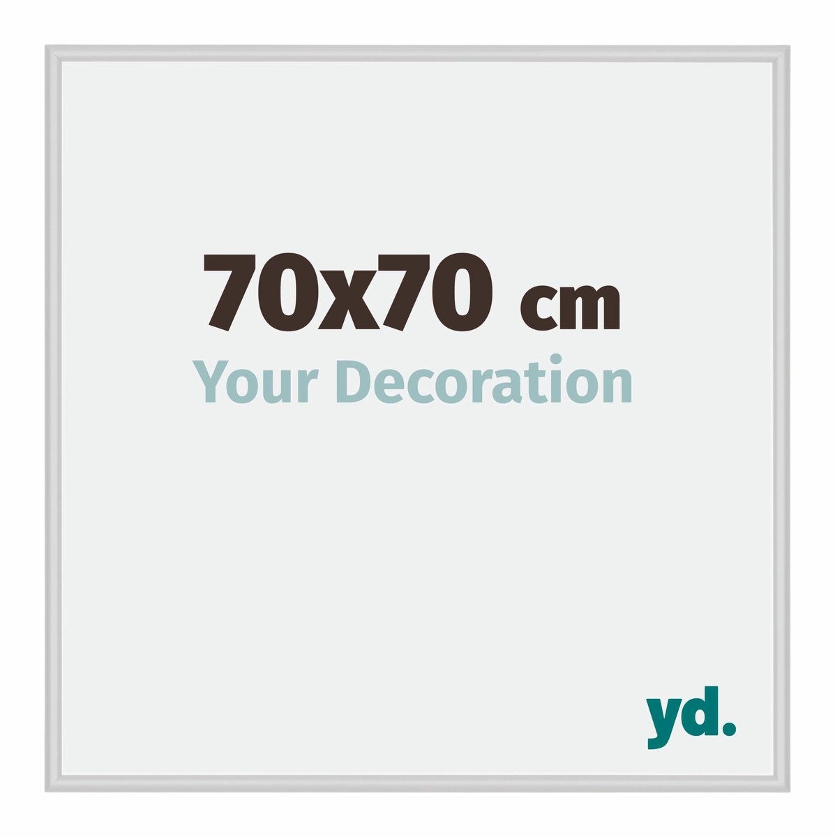 yd. Your Decoration - Fotolijst 70x70 cm - Aluminium - Zilver Mat - Miami