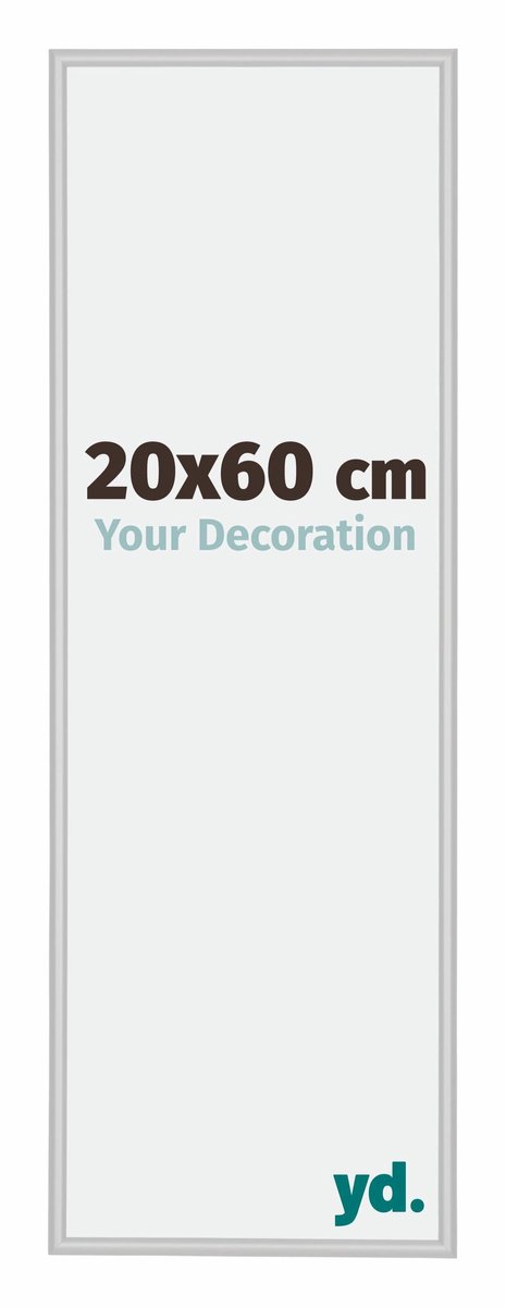 yd. Your Decoration - Fotolijst 20x60 cm - Aluminium - Zilver Mat - Miami