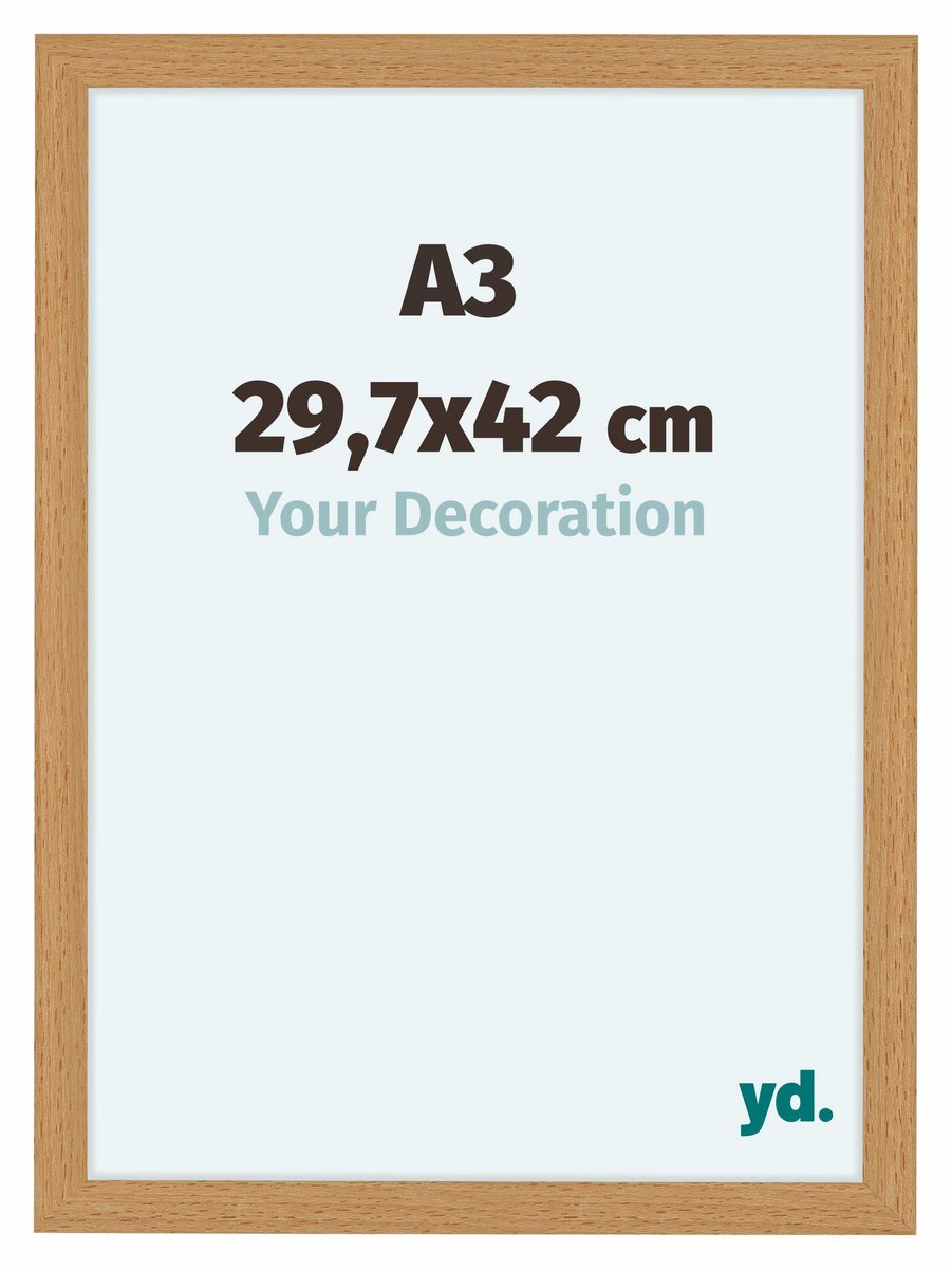 yd. Your Decoration - Fotolijst A3 29,7x42 cm - MDF - Beuken - Como