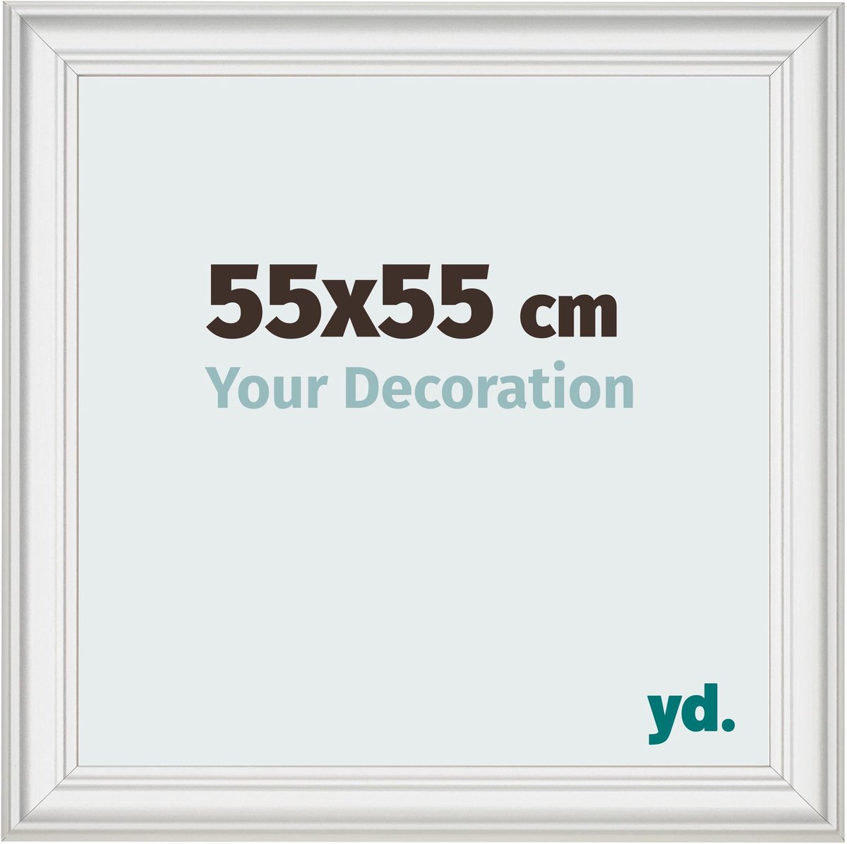 yd. Your Decoration - Fotolijst 55x55 cm - MDF - Wit Geveegd - Lazio