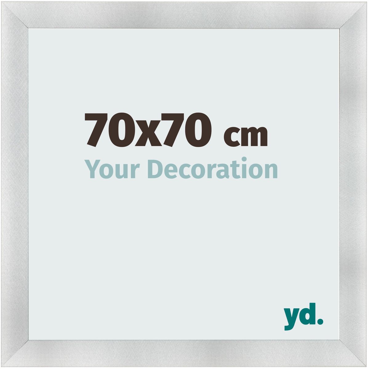 yd. Your Decoration - Fotolijst 70x70 cm - MDF - Aluminium Geborsteld - Pisa