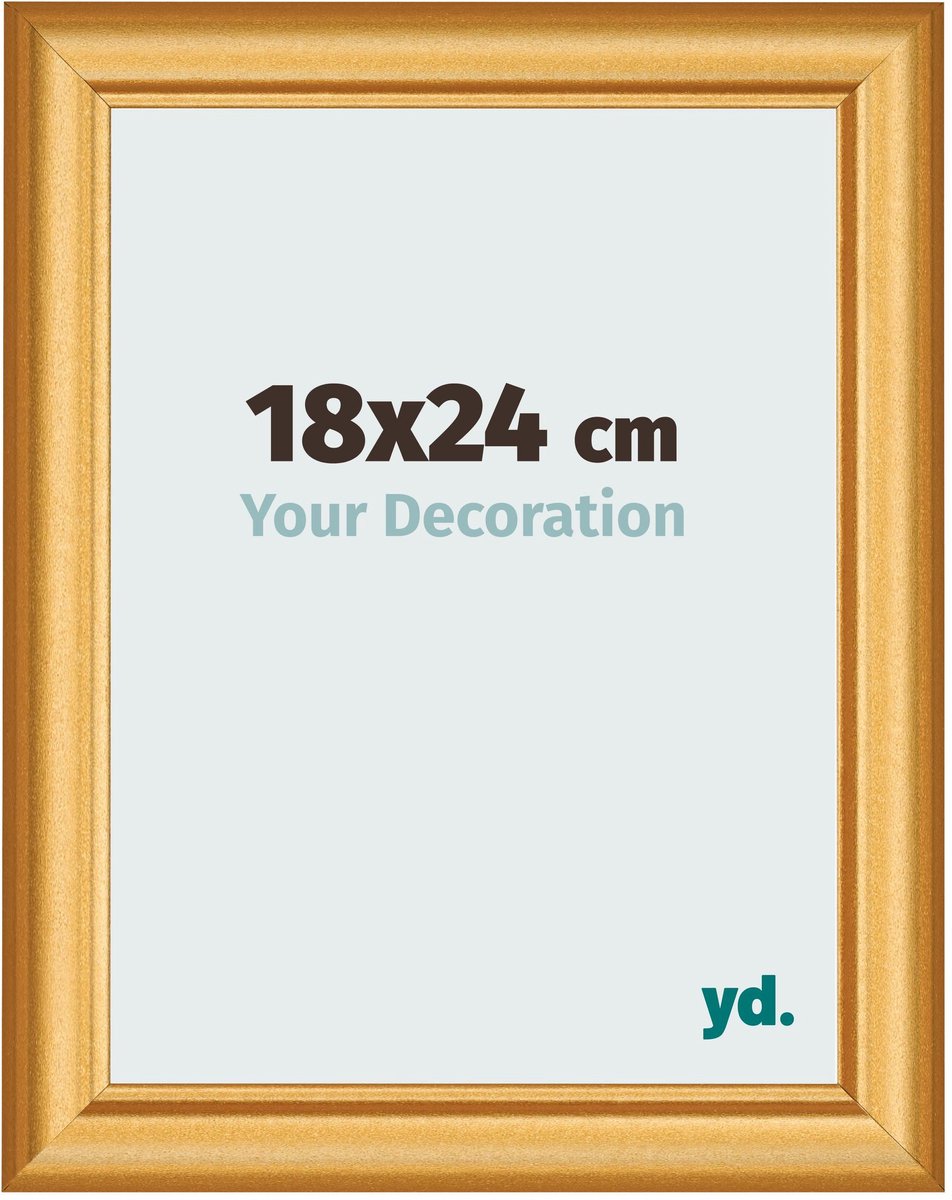 yd. Your Decoration - Fotolijst 18x24 cm - MDF - Goud Mat - Lazio
