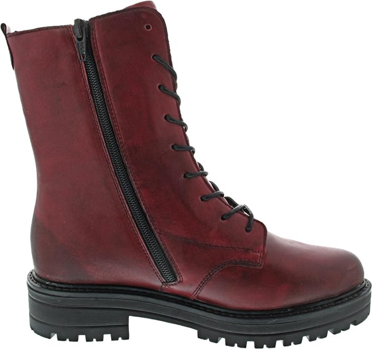 Remonte D2278-36 Veterboots halfhoge laarzen rits en veters plateauzool maat 37
