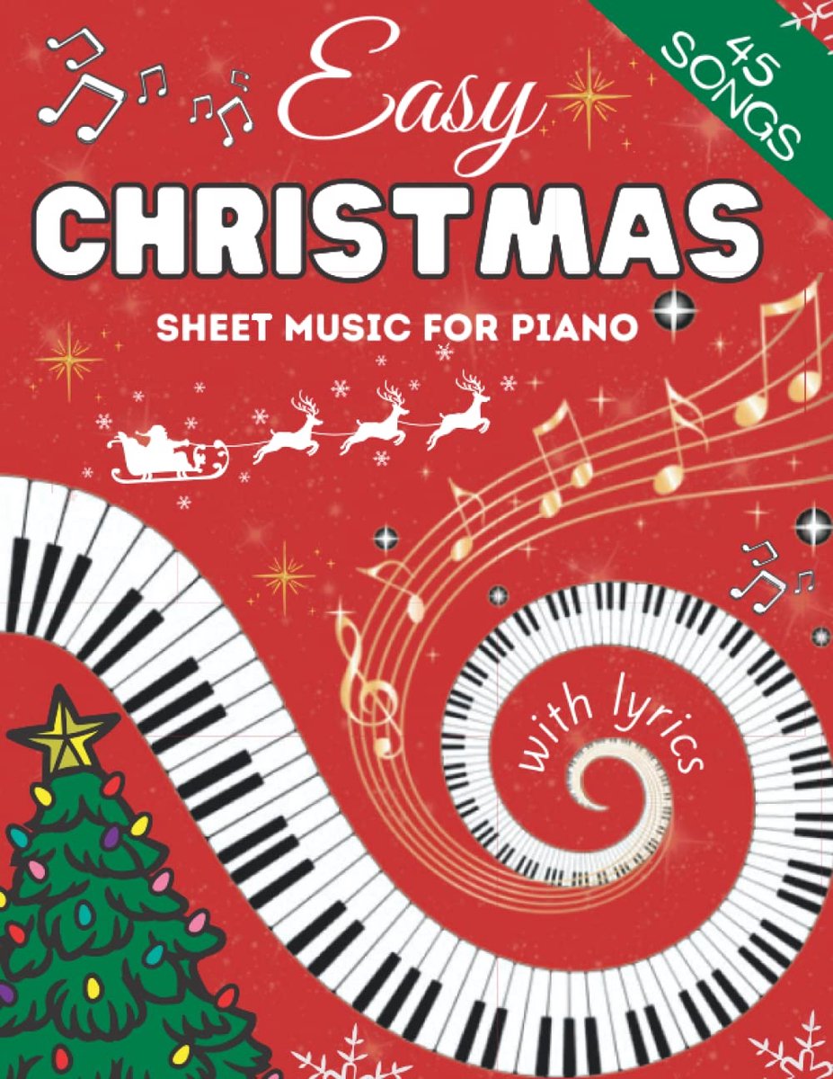 Easy Christmas Sheet Music For Piano: 45 Christmas Piano Music For Beginners, Easy Piano Music For Adults. Christmas - ShopVlot