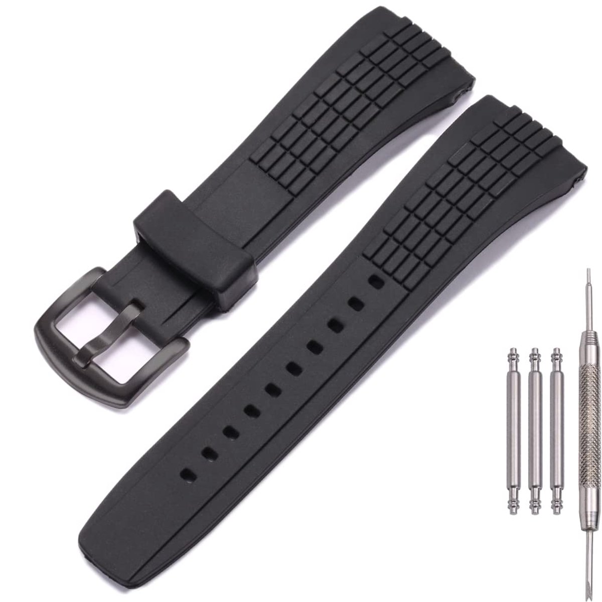 MCXGL 26mm Rubber Watch Strap Compatible with SEIKO VELATURA/SRH series SPC007 Men' Sports Waterproof Silicone Watch - ShopVlot