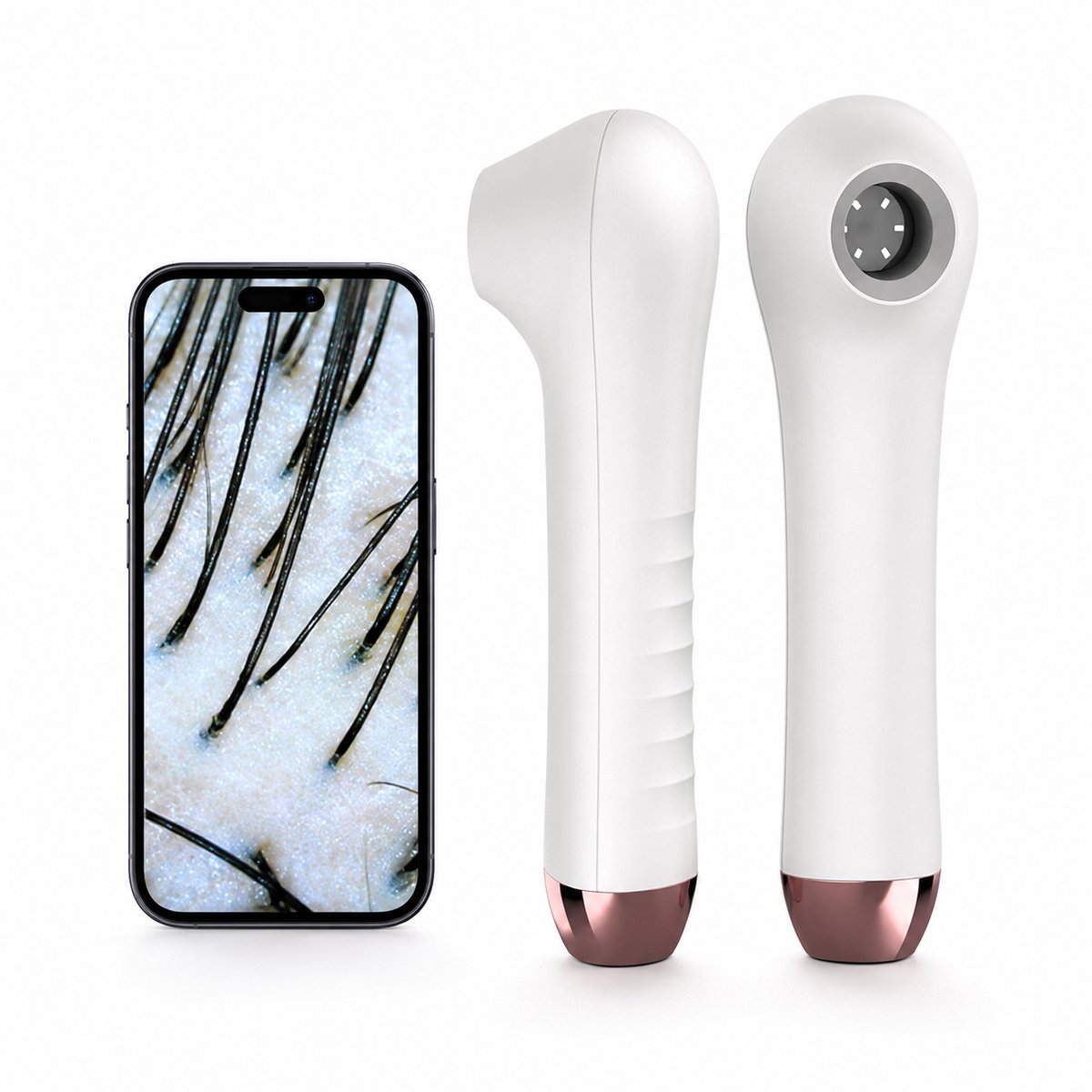 Sercano Hoofdhuidcamera voor Telefoon – Digitale Microscoop voor Hoofdhuid, Haar & Poriën – 720p – Foto & Video – iPhone & Android