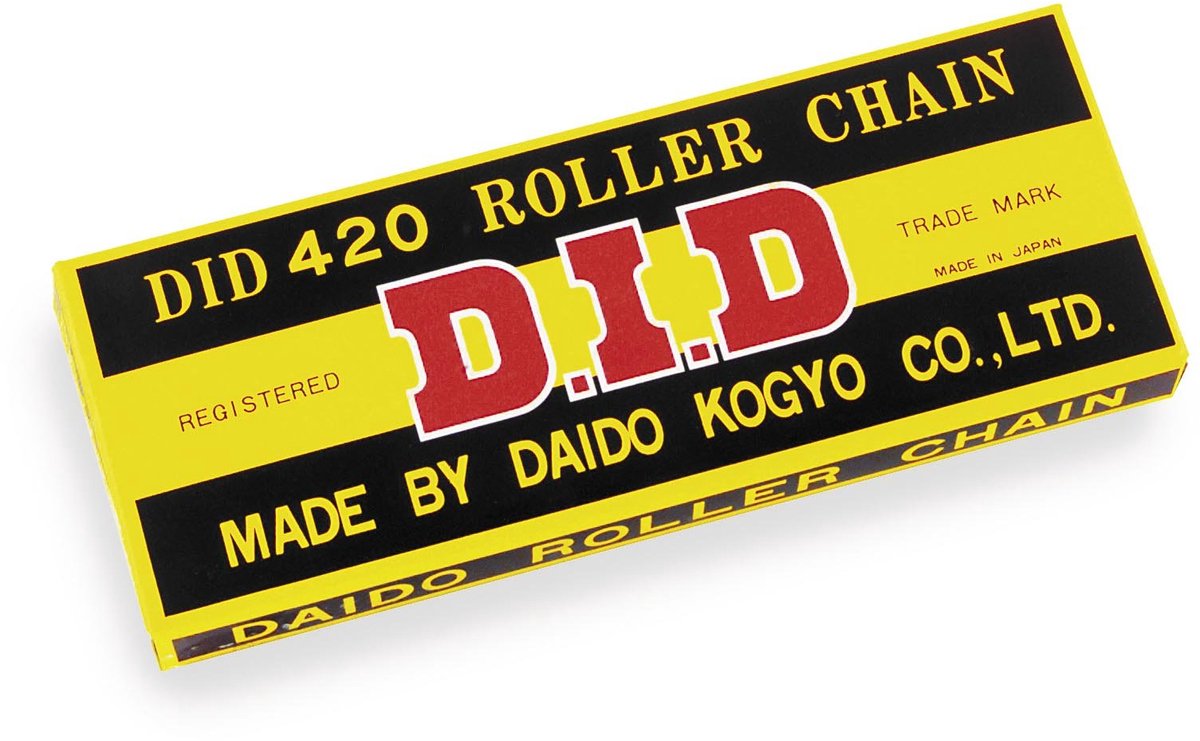 DID 420D CHAIN (Black & Black) - Length: 84 links with clip joint (RJ) - ShopVlot