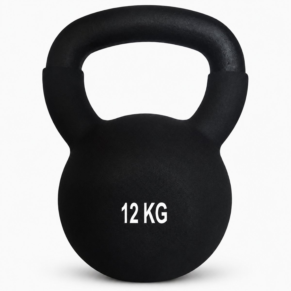 Prival Kettlebell 12KG – Gietijzeren Kettlebell – Fitness Gewicht – Krachttraining, CrossFit & Home Gym – Zwart