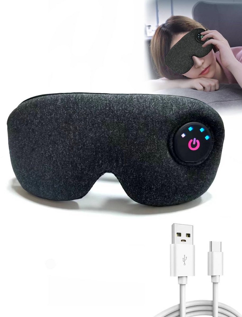 Casalora Thermo-oogmasker voor - USB Verwarmd Oogmasker het Automatische Timer verlichten van vermoeidheid en droge ogen, verwarmd masker met accu, 3 instellingen