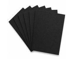 Cards & Crafts Zwart A4 Karton - 100 Vellen - 250 g/m² - Cardstock & Knutselpapier - 21 x 29,7 cm