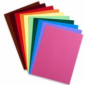 Cards & Crafts A4 Karton Gekleurd - 100 Vellen - 10 Kleuren - 250 g/m² - Cardstock & Knutselpapier - 21 x 29,7 cm