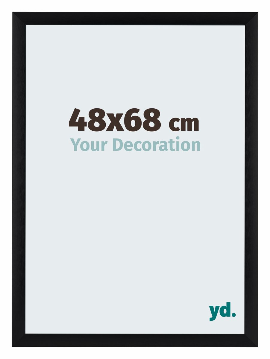 yd. Your Decoration - Fotolijst 48x68 cm - Aluminium - Zwart Geborsteld - Tucson