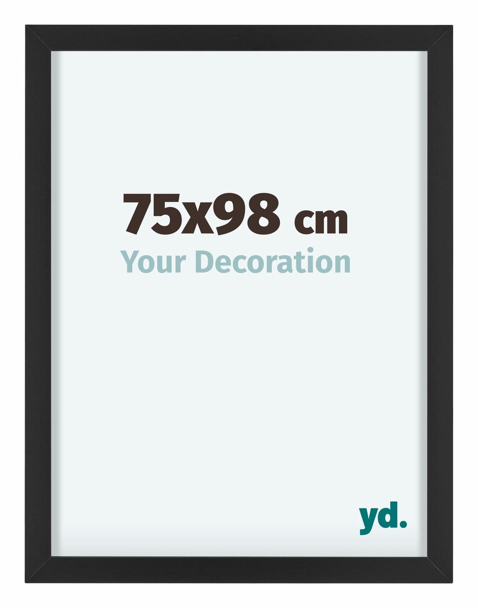 yd. Your Decoration - Fotolijst 75x98 cm - Aluminium - Zwart - Virginia