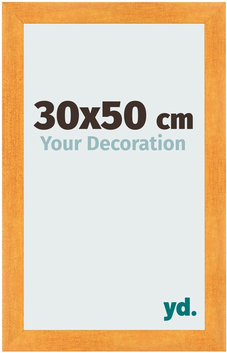 yd. Your Decoration - Fotolijst 30x50 cm - MDF - Oranje - Pisa