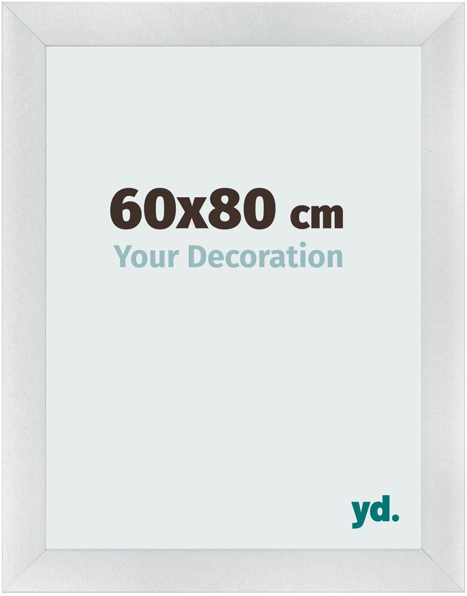 yd. Your Decoration - Fotolijst 60x80 cm - MDF - Zilver Mat - Pisa