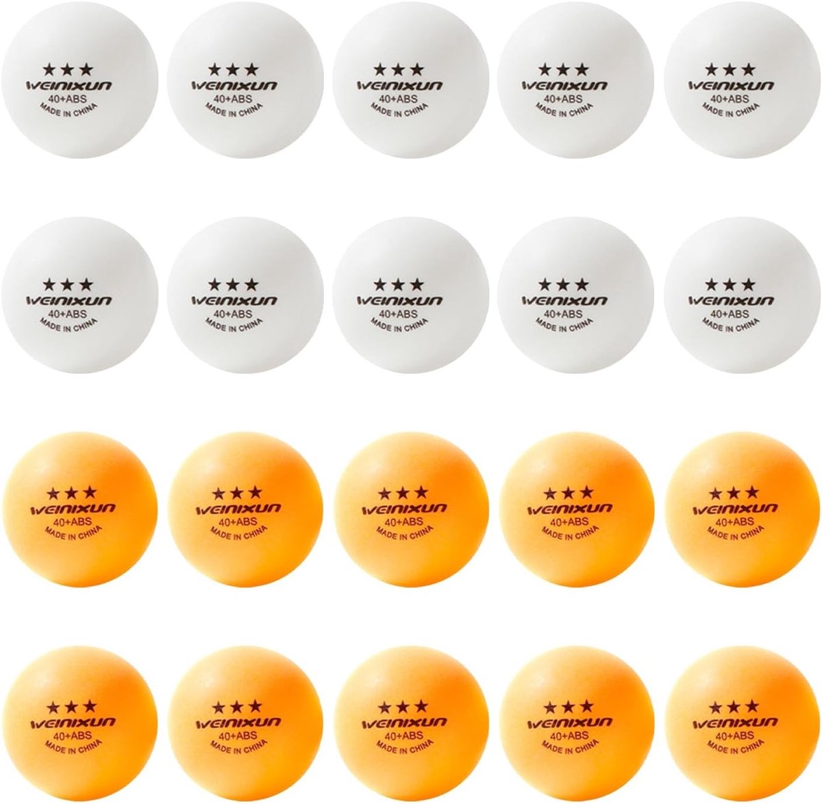 Tafeltennisballen - Wit - 20 Stuks - Duurzaam ABS Materiaal - Voor Training en Entertainment