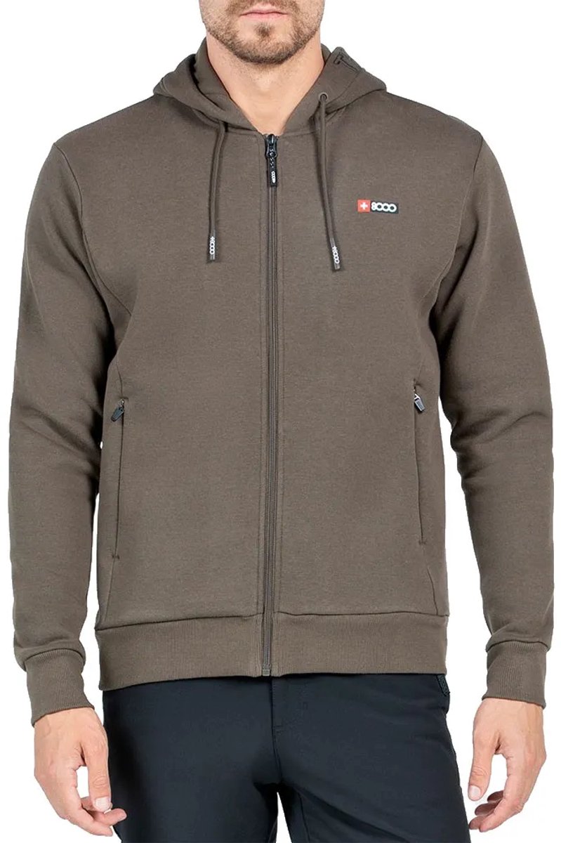 +8000 Almaz Sweatshirt Met Rits Bruin S Man