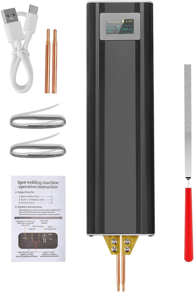 DYVNS® Puntlasapparaat - Puntlasser - Lasapparaat - OLED-scherm - 5000 mAh