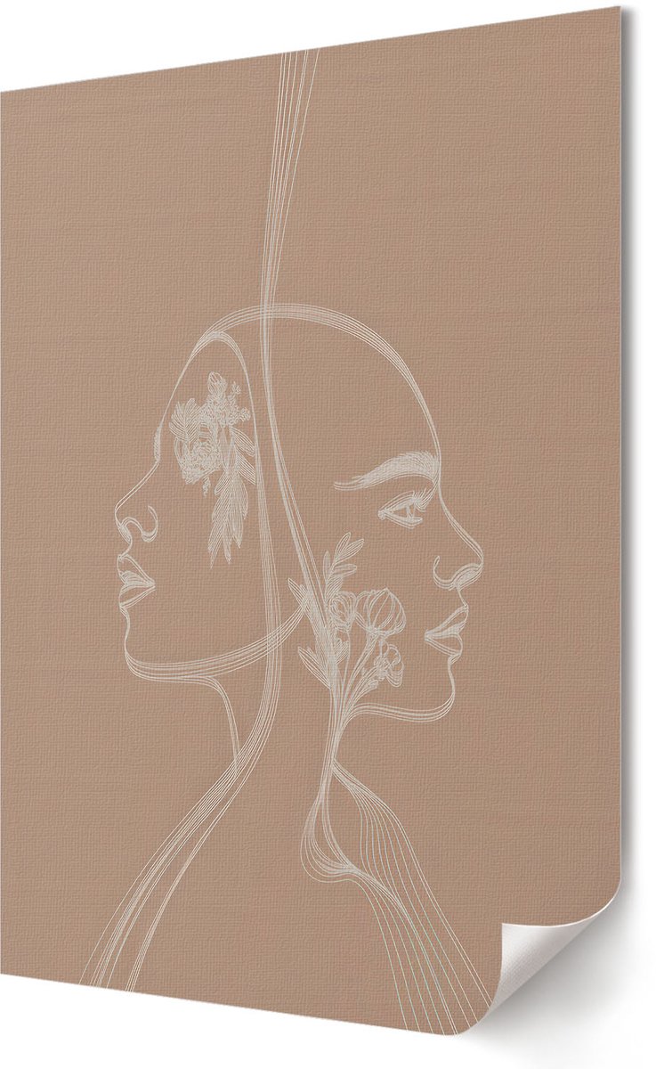 Coloray Canvas Poster Polycanvas - Dagelijkse Keuken, Fotografie - A3 - Zwart-wit Decoratie - Rechthoek - Muurdecoratie - Woonkamer, Slaapkamer, Kantoor - Modern