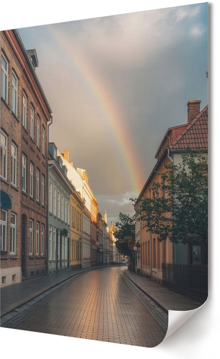 Coloray Polycanvas Wandposter - Wintermagie, Fotografie - A3 - Blauw Wandposter - Rechthoek - Muurkunst - Woonkamer, Slaapkamer, Kantoor - Klassiek