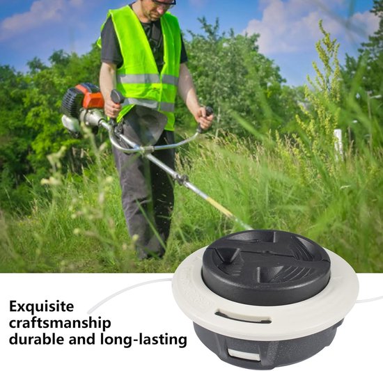 Vervang de maaikop AutoCut C26-2, draadkop voor bosmaaier, trimmerkop met robuuste stalen knop, voor Stihl FS55 FS56 FS55RT FS56R FS70 FS70R FS74 FS76 FS80, M10x1.0FLH — afbeelding 4