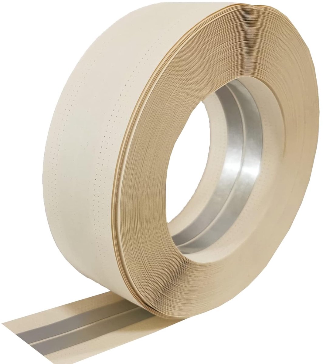 Gipsplaat-hoektape-voor-muren - gipsplaten binnen buiten hoektape met metaal, 2IN*100FT,1* ROLL, geen zelfklevende zijde