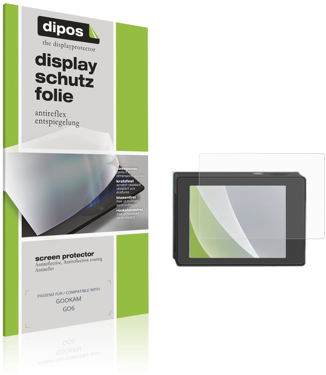 dipos – 4x Matte Beschermfolie geschikt voor GOOKAM GO6 | Krasbestendige & antireflecterende Screenprotector Ultra-Thin