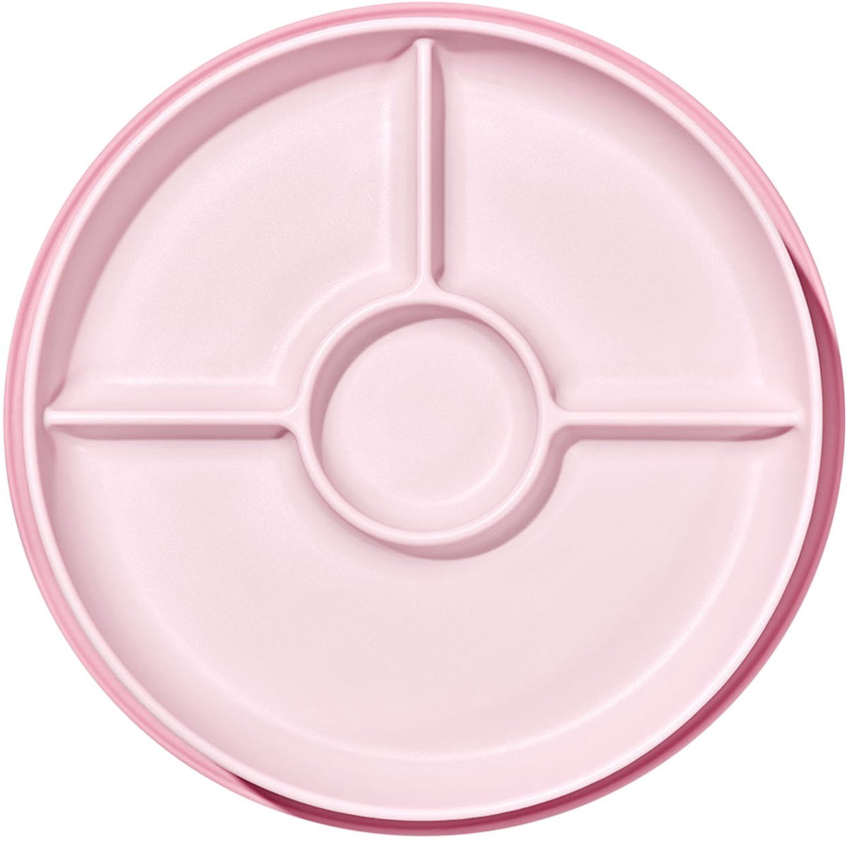 OXO tot Stick & Stay Bord met 3 vakjes - Babybord - Kinderbord - Bordje zuignap - Baby servies - Blossom