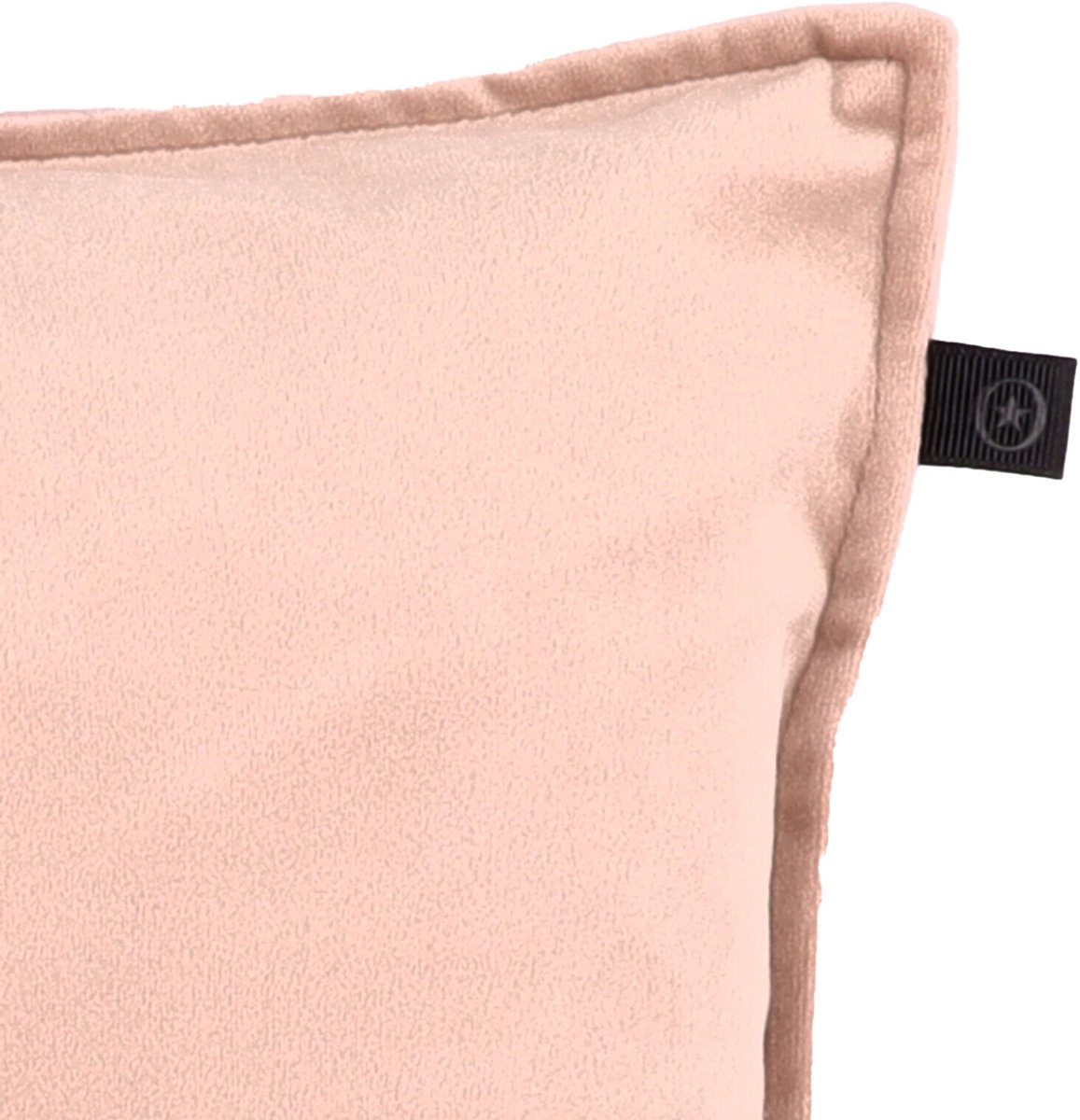 Overseas Middlestitch Kussen – 40 x 60 cm - Velours – Rose Dust